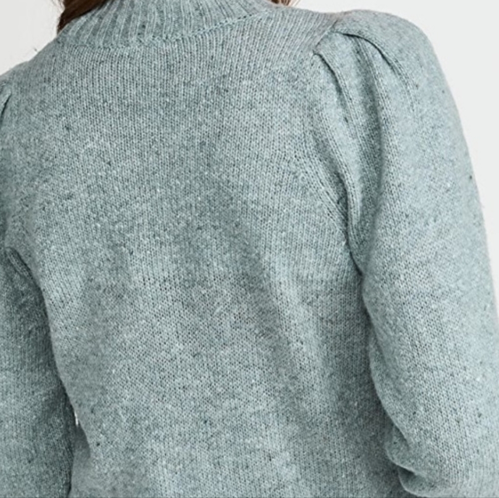 Faherty Women's Crew Neck Sweater in Light Gray - Picture 7 of 15